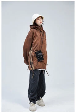 A SQUARE ROOT "Scavenger" Half Zip Jacket(A Square Root Scavengerhalf Zip Jacket) -Youth Urban Wear ASRSHZJ10