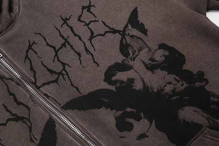 Angel Embroidered Zip-Up Jacket(Angel Zip Up Jacket) 5 Angel Embroidered Zip-Up Jacket(Angel Zip Up Jacket) - Image 3