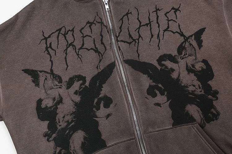 Angel Embroidered Zip-Up Jacket(Angel Zip Up Jacket) 6 Angel Embroidered Zip-Up Jacket(Angel Zip Up Jacket) - Image 4