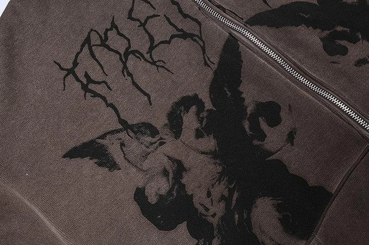 Angel Embroidered Zip-Up Jacket(Angel Zip Up Jacket) 7 Angel Embroidered Zip-Up Jacket(Angel Zip Up Jacket) - Image 5