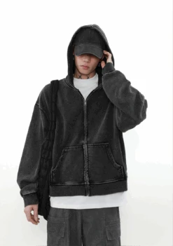 MRNEARLY Heavyweight Vintage Washed Zip Jacket(Mrnearly Heavyweight Vintage Washed Zip Jacket) 18 MRNEARLY Heavyweight Vintage Washed Zip Jacket(Mrnearly Heavyweight Vintage Washed Zip Jacket) -Youth Urban Wear B176F408 F2D8 4CC1 BFD4 42FCED8B83D0