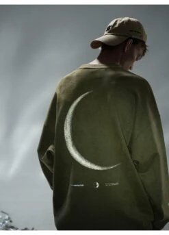 BJHG 3M Reflective Crescent Moon Sweatshirt(Bjhg 3m Reflective Crescent Moon Long Sleeve) -Youth Urban Wear BJHG3MReflectiveCrescentMoonLongSleeve 28