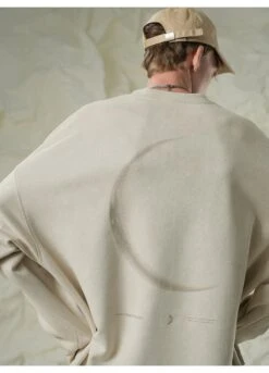 BJHG 3M Reflective Crescent Moon Sweatshirt(Bjhg 3m Reflective Crescent Moon Long Sleeve) -Youth Urban Wear BJHG3MReflectiveCrescentMoonLongSleeve 30