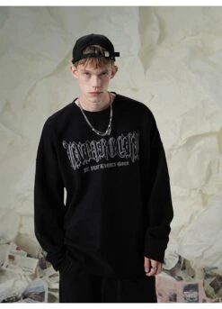 BJHG 3M Reflective Crescent Moon Sweatshirt(Bjhg 3m Reflective Crescent Moon Long Sleeve) -Youth Urban Wear BJHG3MReflectiveCrescentMoonLongSleeve 38