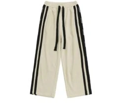 BJHG Velour Wideleg Lounge Pants(Bjhg Velour Wideleg Lounge Pants) -Youth Urban Wear BJHGStripedLogoOversizedSweatpants 1