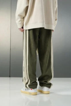 BJHG Velour Wideleg Lounge Pants(Bjhg Velour Wideleg Lounge Pants) -Youth Urban Wear BJHGStripedLogoOversizedSweatpants 13