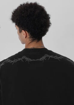 JHYQ Washed Torn Collar Long Sleeve(Jhyq Washed Torn Collar Long Sleeve)