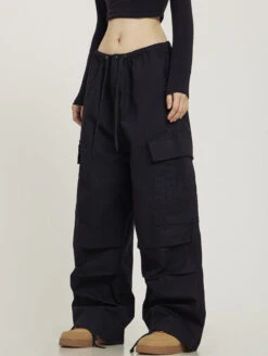 CTB Monochrome Baggy Cargo Pants(Ctb Monochrome Baggy Cargo Pants) -Youth Urban Wear CTBMonochromeBaggyCargoPants 5