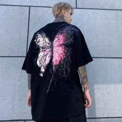 Splattered Butterfly Tee(Splattered Butterfly Tee) -Youth Urban Wear H03ca279721ef4d1ba90ebc1c17a9956b7