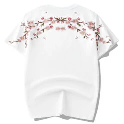 Sakura Flowers Embroidered Tee(Sakura Flowers Embroidered Tee) -Youth Urban Wear H28c0283c405c4178ab20b790be5d5440p