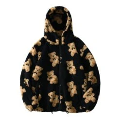 Teddy Bear Hooded Fleece Jacket(Teddy Bear Hooded Fleece Jacket)
