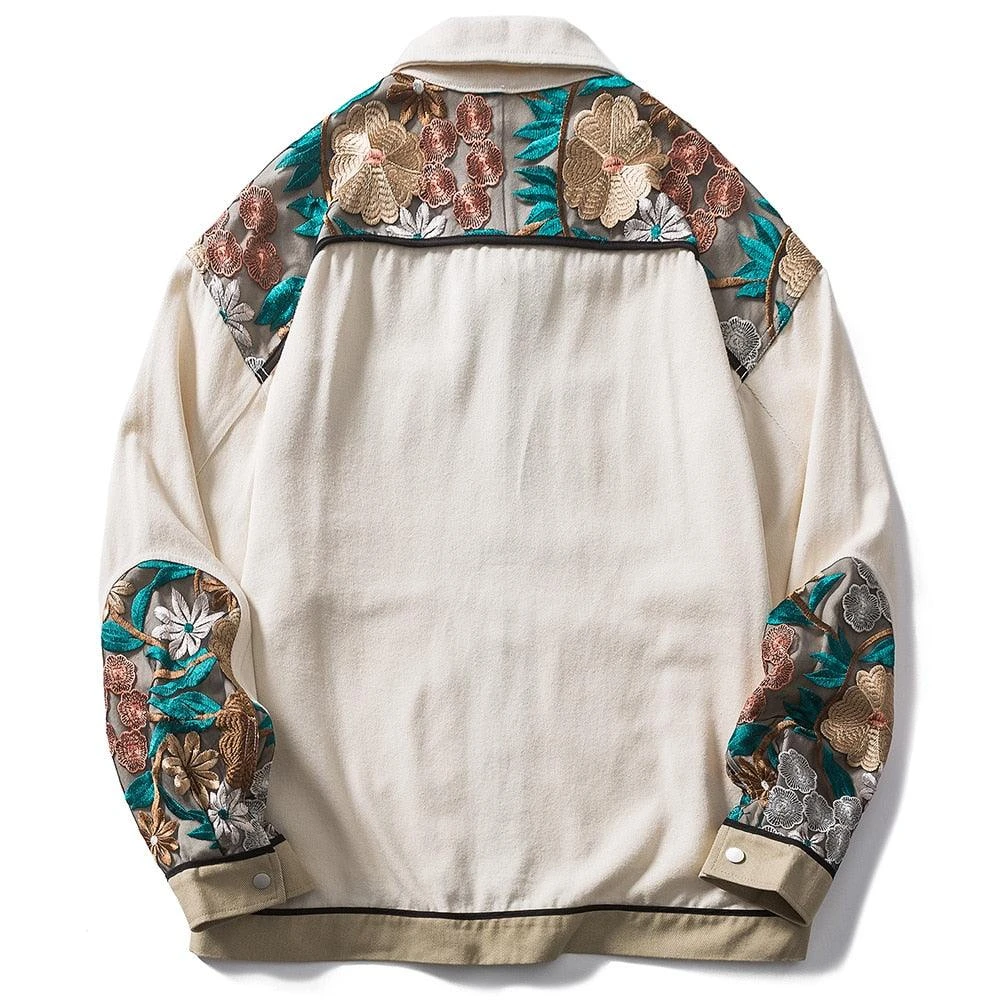 Embroidered Floral Patchwork Jacket(Embroidered Floral Patchwork Jacket) 4 Embroidered Floral Patchwork Jacket(Embroidered Floral Patchwork Jacket) - Image 2
