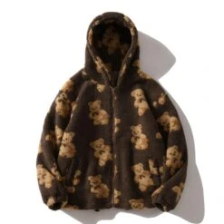 Teddy Bear Hooded Fleece Jacket(Teddy Bear Hooded Fleece Jacket) -Youth Urban Wear H70b0f02b465d4c3f8415f263e3703d06B