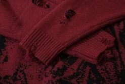 "Reaper" Ripped Knit Sweater(Grim Reaper Ripped Knit Sweater) -Youth Urban Wear H78a4751829ac4b738cb37caf9f78b40ba