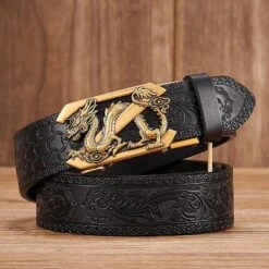 Embossed Z Dragon Pendant Leather Belt(Embossed Z Dragon Pendant Leather Belt) -Youth Urban Wear H804651d8fa334957b3bbc844a3e55355P