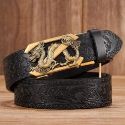Embossed Z Dragon Pendant Leather Belt(Embossed Z Dragon Pendant Leather Belt) -Youth Urban Wear H9a73cc9a2b4d4106a0121ff80e83e849l