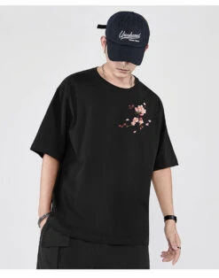 Sakura Flowers Embroidered Tee(Sakura Flowers Embroidered Tee) -Youth Urban Wear H9ed058b34031428ca342584d996ea757I