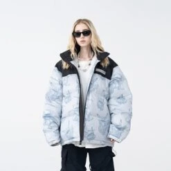 HARSH And CRUEL Blinded Monsters Puffer Jacket(Harsh And Cruel Blinded Monsters Puffer Jacket) -Youth Urban Wear HARSHandCRUELBlindedMonstersPufferJacket 30