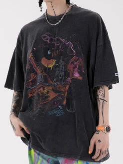 Vintage Washed Chaos Tee(Vintage Washed Chaos Tee) -Youth Urban Wear Hab2dbdd4037d438d9f1e179181705a41J
