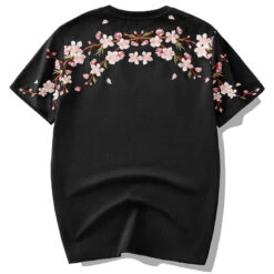 Sakura Flowers Embroidered Tee(Sakura Flowers Embroidered Tee) -Youth Urban Wear Hb6b1d72bc4d44a06ad024857597f55b1b