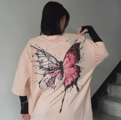 Splattered Butterfly Tee(Splattered Butterfly Tee) -Youth Urban Wear Hbfef064b57b9437db580b87e69a05e3ce