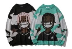 “Smile” Anime Knit Sweater(Smile Anime Knit Sweater) -Youth Urban Wear Hc0ca0ee44bf84d9590cb00d1f22ba4b8g