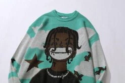 “Smile” Anime Knit Sweater(Smile Anime Knit Sweater) -Youth Urban Wear Hcec4d4e7b08a4dc9a857179debff4a4ci