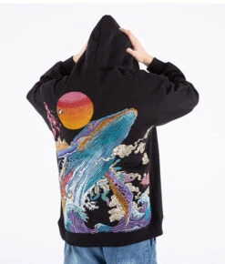 Embroidered Ocean Hoodie(Embroidered Ocean Hoodie)