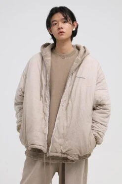 MASONPRINCE Hood Padded Zip Up Jacket(Masonprince Hood Padded Zip Up Jacket)