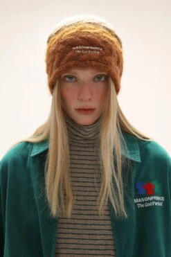 MASONPRINCE Multi Color Alpaca Hand-Knit Beanie(Masonprince Multi Color Alpaca Knit Beanie)