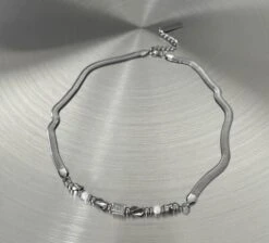 MINBIN Silver Beaded Snake Chain Necklace(Minbin Silver Beaded Snake Chain Necklace) -Youth Urban Wear O1CN010NeywR1Xa6zIzfQ49 2046362939