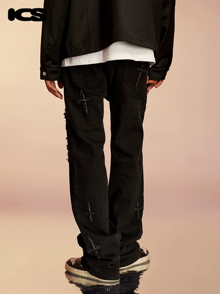 ICONSLAB Textured Spike Denim Jeans(Iconslab Textured Spike Denim Jeans) 6 ICONSLAB Textured Spike Denim Jeans(Iconslab Textured Spike Denim Jeans) - Image 4