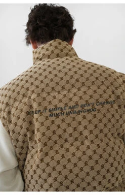 BJHG Monogram Print Puffer Vest(Bjhg Monogram Print Puffer Vest) -Youth Urban Wear O1CN010c1KH423OilGNEI4i 2207073767246