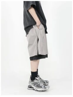 MRNEARLY Layered Zip Shorts(Mrnearly Layered Zip Shorts) -Youth Urban Wear O1CN010f78fB1VQpXC9M8uo 2434502648