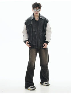 GCINIM Two-Tone Faux Leather Jacket(Gcinim Two Tone Faux Leather Jacket) 20 GCINIM Two-Tone Faux Leather Jacket(Gcinim Two Tone Faux Leather Jacket) -Youth Urban Wear O1CN0118lkIS1zI4aclV8Ra 1842446690