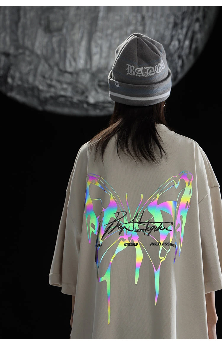 BJHG 3M Reflective Butterfly Tee(Bjhg 3m Reflective Butterfly Tee) 3 BJHG 3M Reflective Butterfly Tee(Bjhg 3m Reflective Butterfly Tee)