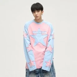 WLNEXT Patchwork Longsleeve Shirt(Wlnext Patchwork Longsleeve Tee) -Youth Urban Wear O1CN011Z2RKX1r3Orye5WmY 1124265575