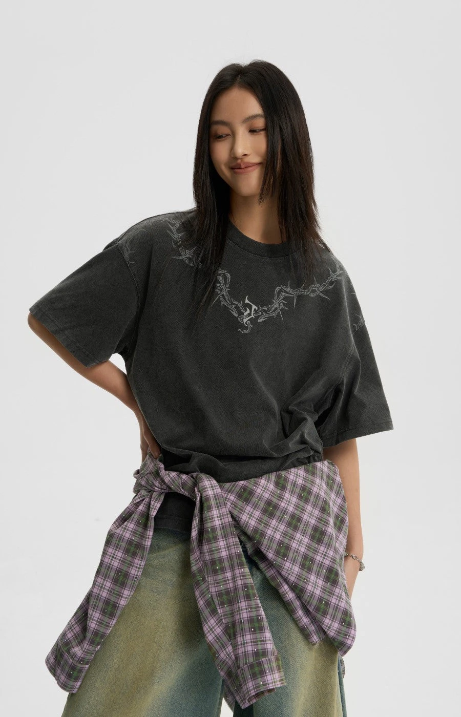 JHYQ Thorn Collar Tee(Jhyq Thorn Collar Tee) 9 JHYQ Thorn Collar Tee(Jhyq Thorn Collar Tee) - Image 7