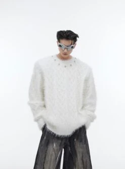 CulturE Studded Collar Sweater(Culture Studded Collar Sweater) -Youth Urban Wear O1CN012s6k9U2MtNzHvnVz0 2209343059885