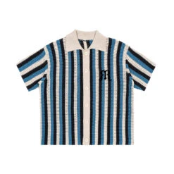EMPTY REFERENCE Striped Crochet Collar Shirt(Empty Reference Striped Crochet Collar Shirt) -Youth Urban Wear O1CN013YDieV1h8lNX9C8Ef 668204233