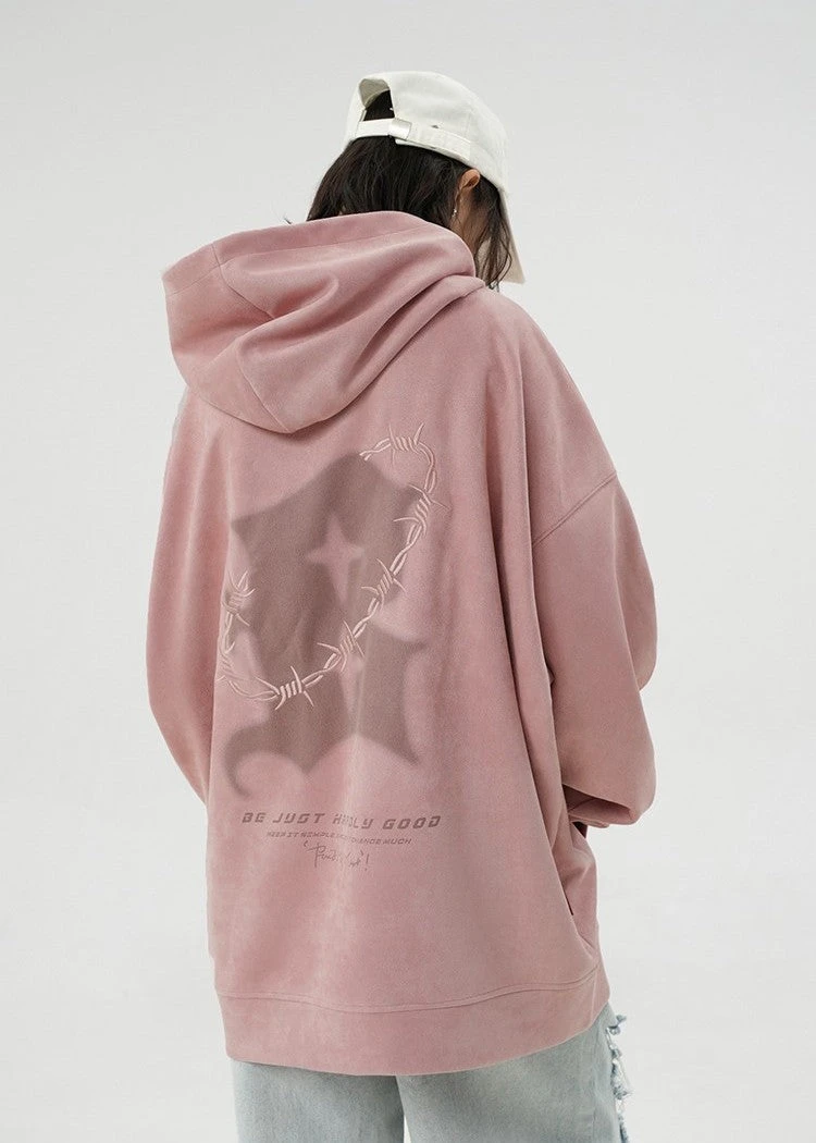 BJHG Embroidered Thorns Suede Hoodie(Bjhg Embroidered Thorns Suede Hoodie) 6 BJHG Embroidered Thorns Suede Hoodie(Bjhg Embroidered Thorns Suede Hoodie) - Image 4