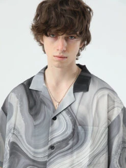 NOSAW Marble Button Up Shirt(Nosaw Marble Button Up Shirt) -Youth Urban Wear O1CN01581DW91EK6FF5elBN 265910332