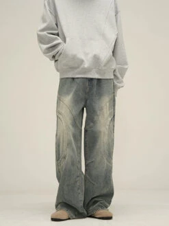 HJK Exclusive Curved Denim Jeans(Hjk Exclusive Curved Denim Jeans)