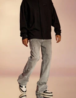 ICONSLAB Textured Spike Denim Jeans(Iconslab Textured Spike Denim Jeans) 31 ICONSLAB Textured Spike Denim Jeans(Iconslab Textured Spike Denim Jeans) -Youth Urban Wear O1CN016qnLrj1fQ3AgLb3kg 2209662684000