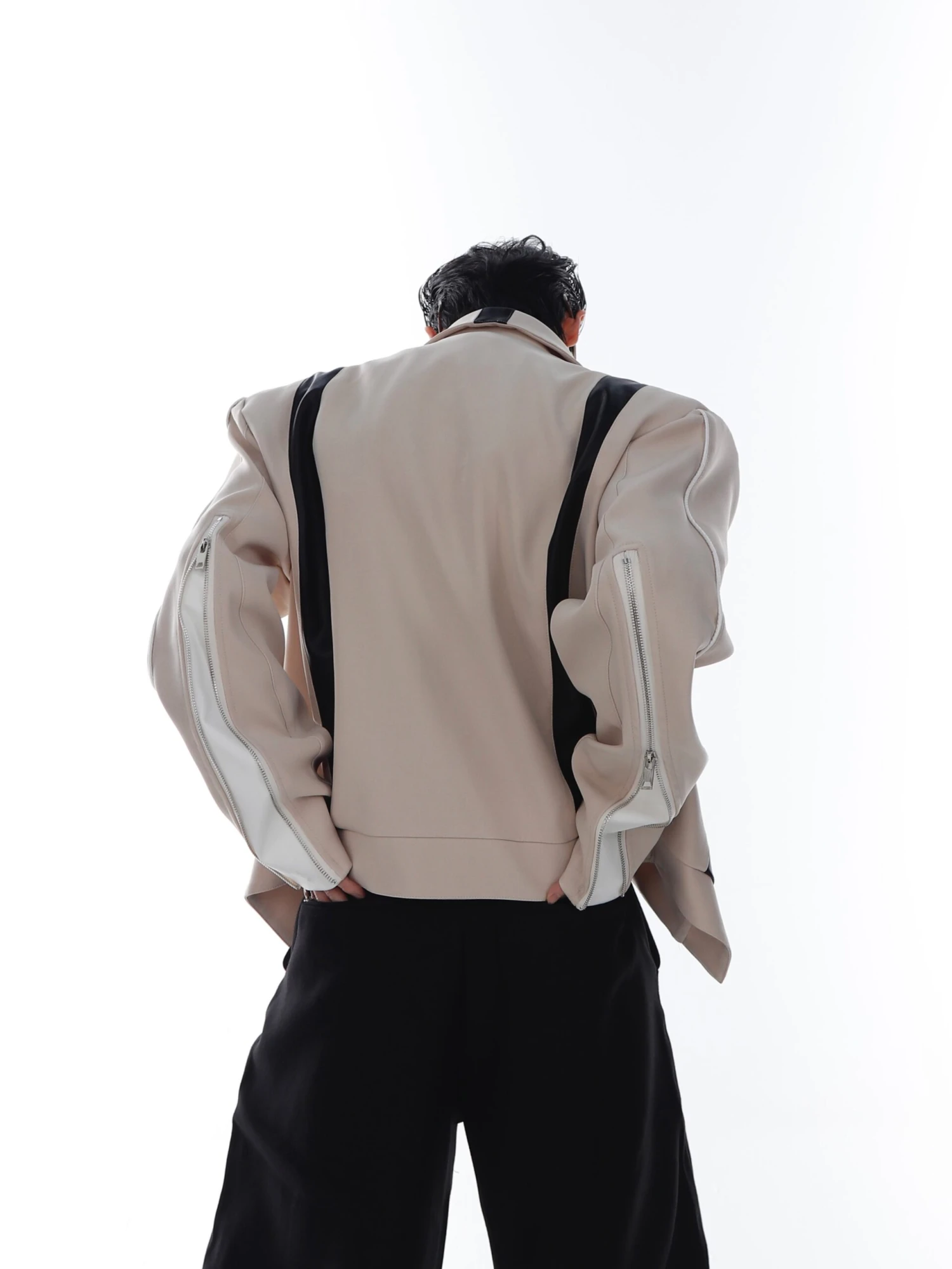 CulturE Spliced Biker Jacket(Culture Spliced Biker Jacket) 7 CulturE Spliced Biker Jacket(Culture Spliced Biker Jacket) - Image 5