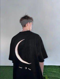 BJHG 3M Reflective Crescent Moon Tee(Bjhg 3m Reflective Crescent Moon Tee) -Youth Urban Wear O1CN017XQmfC1eVFtSRR4z0 544323876