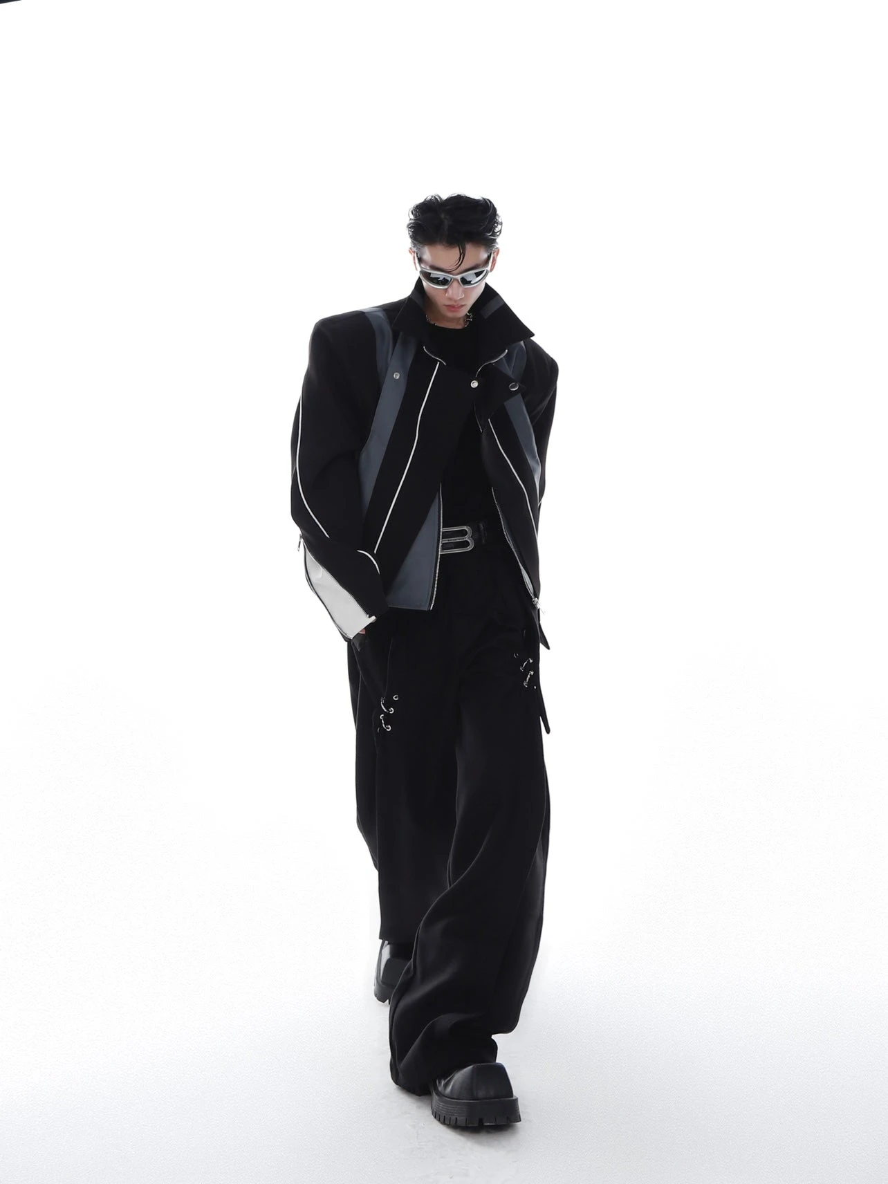 CulturE Spliced Biker Jacket(Culture Spliced Biker Jacket) 5 CulturE Spliced Biker Jacket(Culture Spliced Biker Jacket) - Image 3