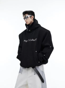 CulturE Silver-Studded Logo Hoodie(Culture Silver Studded Logo Hoodie) -Youth Urban Wear O1CN0184PpJv2MtNzZI678H 2209343059885