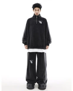 MRNEARLY Wide Leg Track Pants(Mrnearly Wide Leg Track Pants) -Youth Urban Wear O1CN018JlHwL1VQpeD20WDb 2434502648