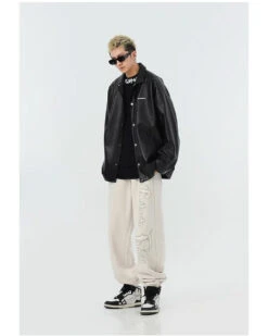 BJHG Croc Faux-Leather Biker Jacket(Bjhg Croc Faux Leather Biker Jacket) -Youth Urban Wear O1CN018MKSyL1eVFzYFaUBQ 544323876